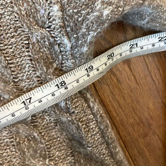 Extra Energy Vintage By De Rotchild Silk Angora block square print sweater M - Picture 8 of 9